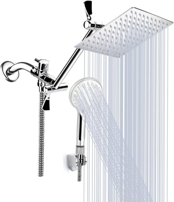 Shower Head, 12 Inch High Pressure Rainfall Shower Head/Handheld Shower Combo