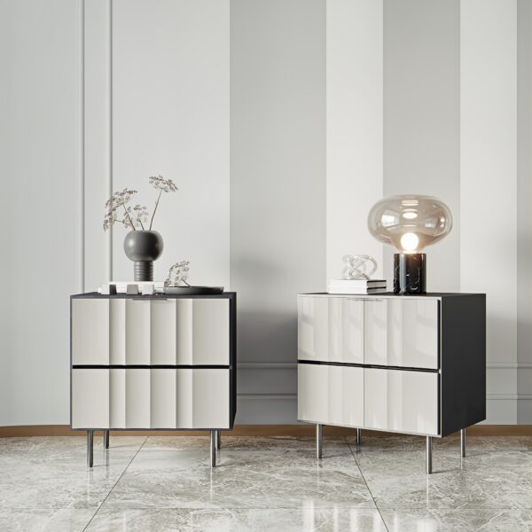 2pcs Nightstand Set, Modern Side End Table